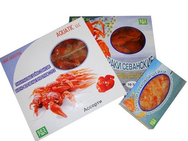 Раки в ассортименте в Северске