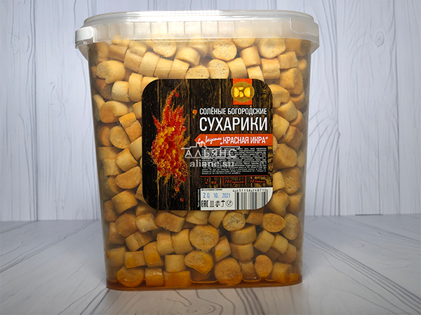 Сухарики с красной икрой в Северске