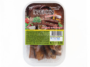Чипсы из лаваша: Сурские гренки Холодец с горчицей (100 гр)
