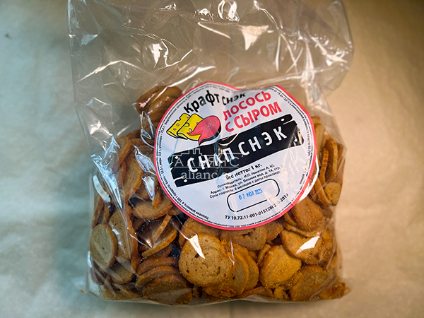 Снапсы ПШЕНИЧНЫЕ "Лосось с сыром" в Северске