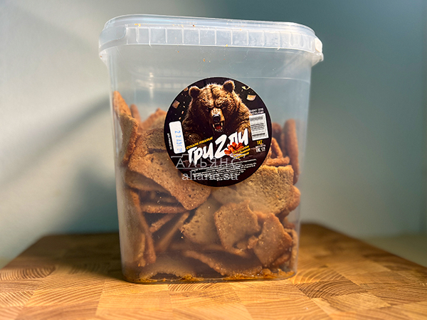 Ведро Ржаные гренки со вкусом Крылышки Барбекю (1 кг) в Северске