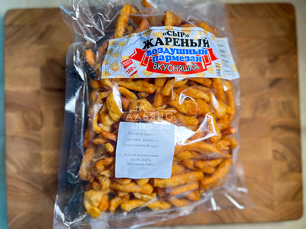 Жареный сыр "ВКУСНЯШКА" со вкусом пармезан (500 гр) в Северске