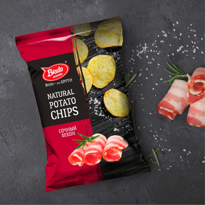 Картофель «Бруто» со вкусом бекона 130 гр. в Северске